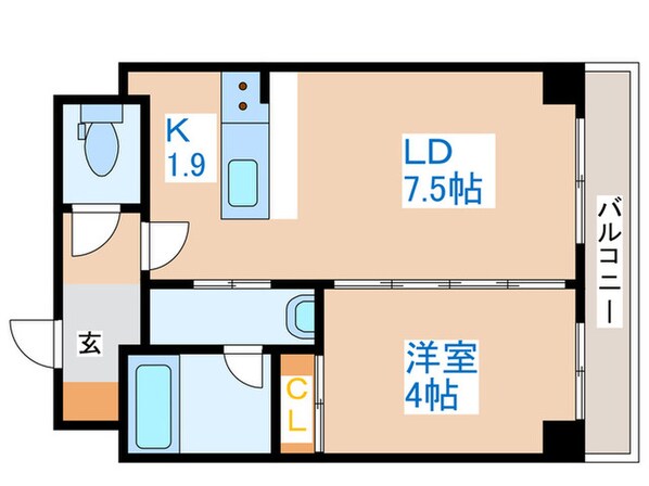 ノースファイン手稲の物件間取画像